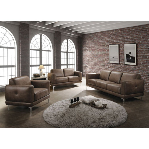 Acme Furniture - Reagan 2 Piece Living Room Set in Mocha - 55085-2SET - GreatFurnitureDeal