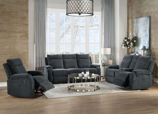 Acme Furniture - Elijah 3 Piece Reclining Living Room Set in Slate Blue - 55110-11-12 - GreatFurnitureDeal