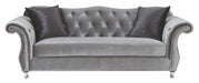 Coaster Furniture - Frostine Silver Sofa - 551161 - GreatFurnitureDeal