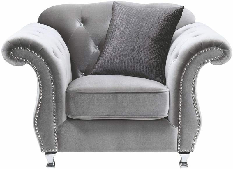 Coaster Furniture - Frostine Silver Chair - 551163 - GreatFurnitureDeal