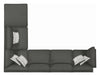 Coaster Furniture - Serene 6 Piece Charcoal LAF Sectional - 551324-SEC-S6 - GreatFurnitureDeal