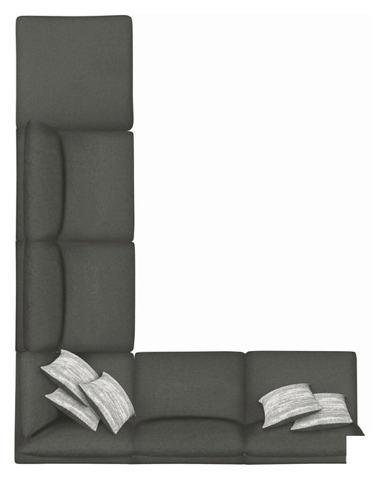 Coaster Furniture - Serene Charcoal Ottoman - 551326