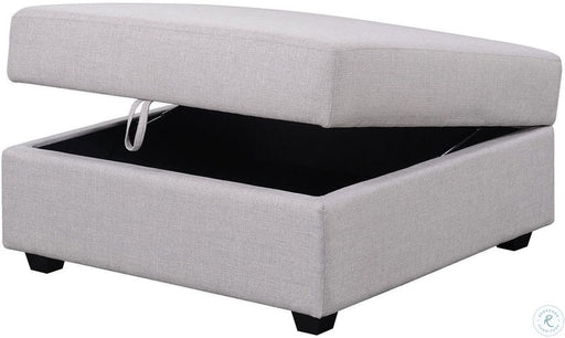 Coaster Furniture - Cambria Grey Storage Ottoman - 551513 - GreatFurnitureDeal