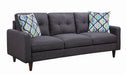 Coaster Furniture - Watsonville Sofa in Grey - 552001