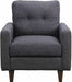Coaster Furniture - Watsonville Gray Chair - 552003 - Front View