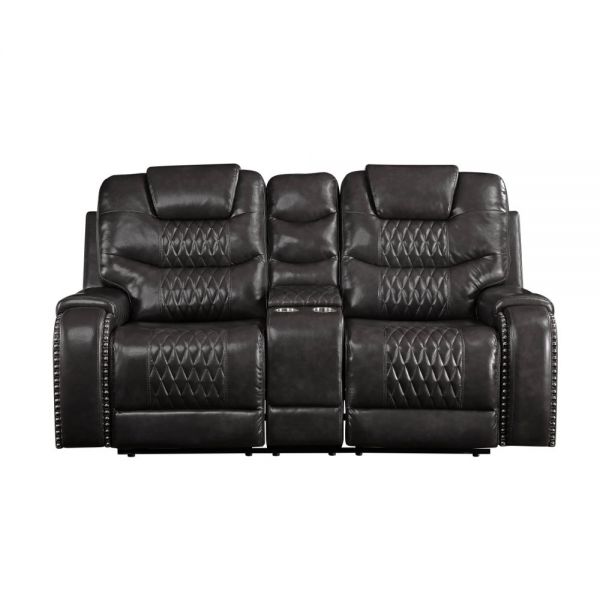 Acme Furniture - Braylon Loveseat w-Console Motion - 55411 - GreatFurnitureDeal