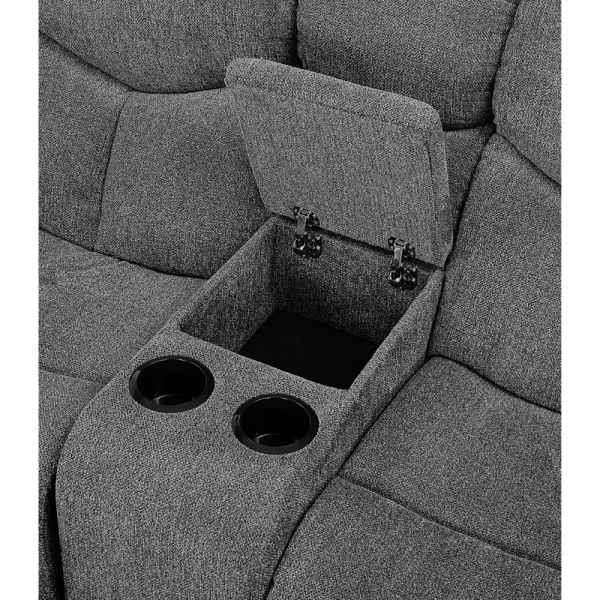 Acme Furniture - Kalen 2 Piece Living Room Set in Gray - 55440-2SET