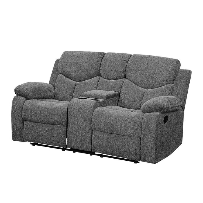 Acme Furniture - Kalen Loveseat w-Console in Gray - 55441 - GreatFurnitureDeal