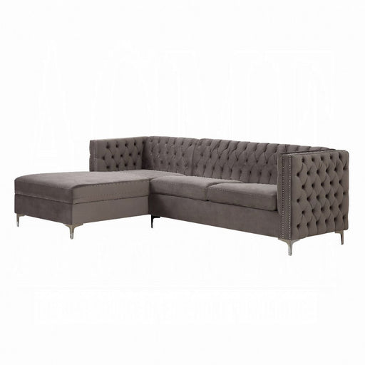 Acme Furniture - Sullivan Sectional Sofa in Gray - 55495 - GreatFurnitureDeal