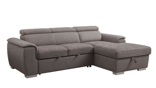 Acme Furniture - Haruko Sectional Sofa in Light Brown - 55535 - GreatFurnitureDeal