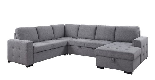 Acme Furniture - Nardo Sleeper Sectional Sofa w-Storage in Gray - 55545 - GreatFurnitureDeal