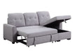 Acme Furniture - Amboise Reversible Sleeper Sectional Sofa w-Storage in Light Gray - 55550 - GreatFurnitureDeal