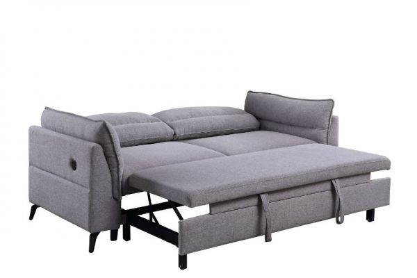 Acme Furniture - Helaine Sleeper Sofa in Gray - 55560