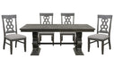 Homelegance - Arasina Dark Pewter 5 Piece Extendable Rectangular Dining Table Set - 5559N-96-5 - GreatFurnitureDeal