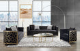 Acme Furniture - Fergal 3 Piece Living Room Set in Black - 55665-66-67 - GreatFurnitureDeal