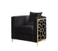 Acme Furniture - Fergal Chair w-Pillow in Black - 55667-C - GreatFurnitureDeal