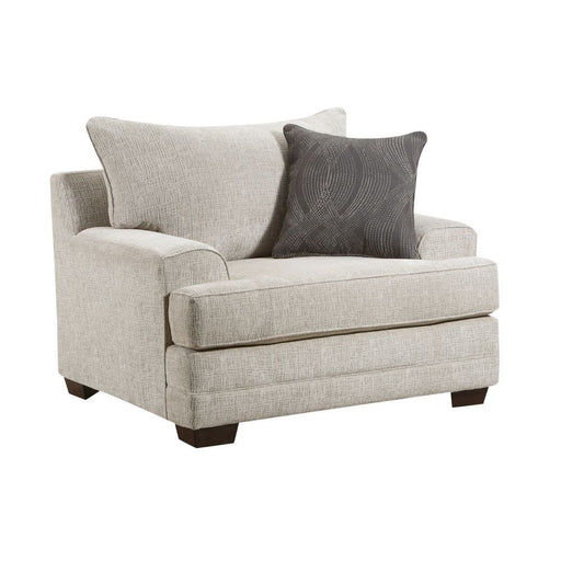 Acme Furniture - Avedia Chair (w-1 Pillow) in Beige-Gray - 55807 - GreatFurnitureDeal