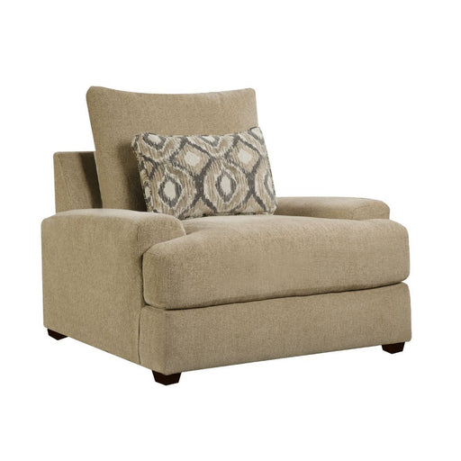 Acme Furniture - Vassenia Chair (w-Pillow) in Latte - 55823 - GreatFurnitureDeal