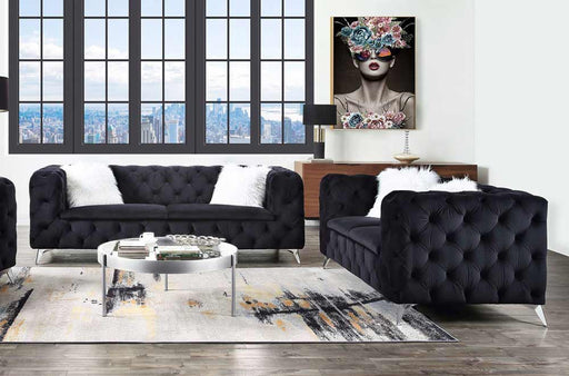 Acme Furniture - Phifina 2 Piece Living Room Set in Black - 55920-21 - GreatFurnitureDeal