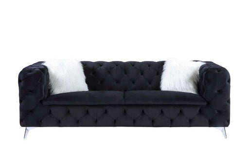Acme Furniture - Phifina Sofa w-2 Pillows in Black - 55920 - GreatFurnitureDeal
