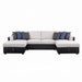 Acme Furniture - Merill Sectional Sofa w-Sleeper in Beige - 56015 - GreatFurnitureDeal