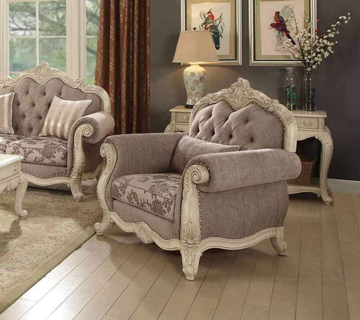 Acme Furniture - Ragenardus Gray Fabric Chair - 56022 - GreatFurnitureDeal