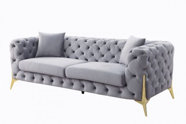 Acme Furniture - Jelanea 3 Piece Living Room Set in Gray - 56115-16-17