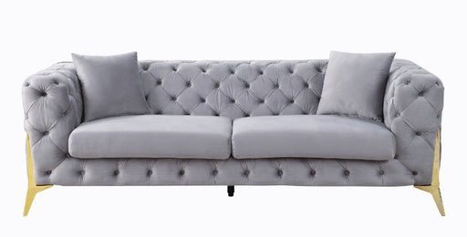 Acme Furniture - Jelanea Sofa w-2 Pillows in Gray - 56115 - GreatFurnitureDeal