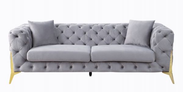 Acme Furniture - Jelanea 3 Piece Living Room Set in Gray - 56115-16-17