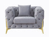 Acme Furniture - Jelanea Chair w-Pillow in Gray - 56117 - GreatFurnitureDeal
