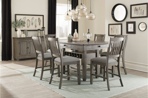 Homelegance - Granby 7 Piece Dining Room Set in Antique Gray - 5627GY-36-7SET - GreatFurnitureDeal