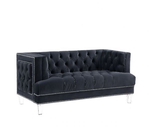 Acme Furniture - Ansario 2 Piece Living Room Set in Charcoal - 56460-61 - GreatFurnitureDeal