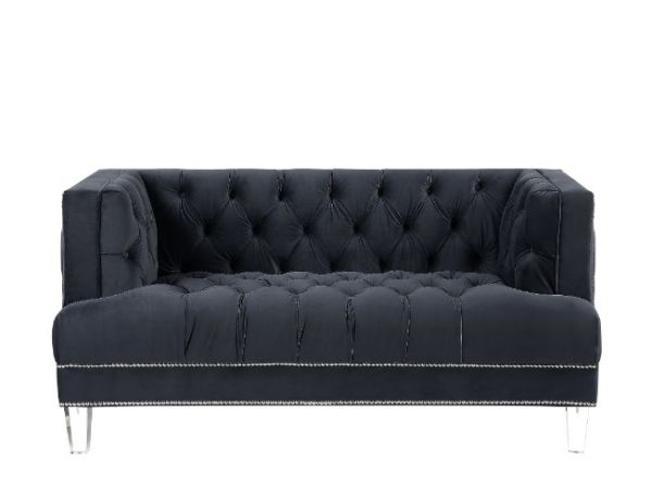 Acme Furniture - Ansario 3 Piece Living Room Set in Charcoal - 56460-61-62 - GreatFurnitureDeal