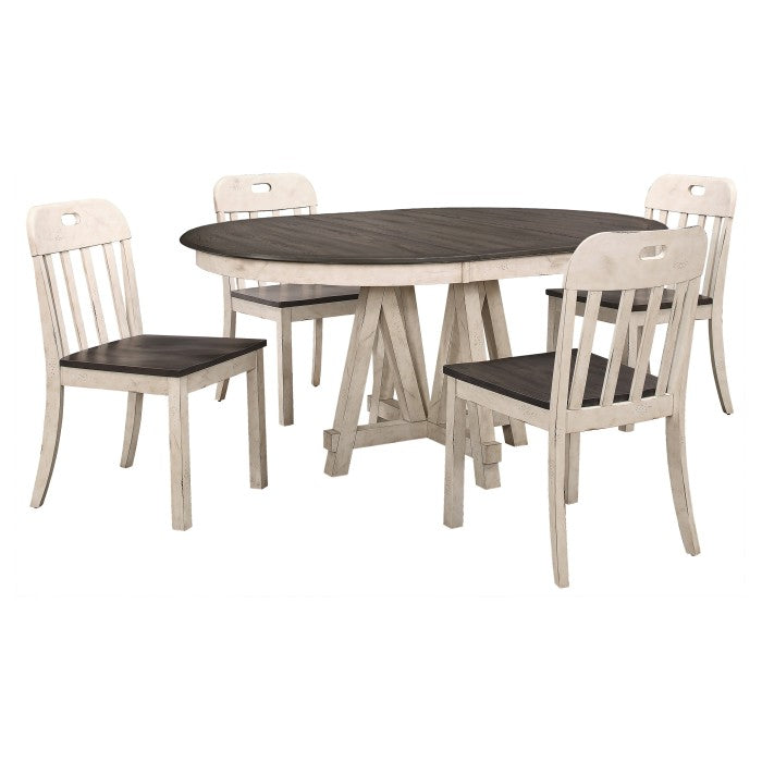 Homelegance - Clover 5 Piece Dining Table Set - 5656-66-5SET