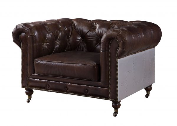 Acme Furniture - Aberdeen 3 Piece Living Room Set in Brown - 56590-91-92