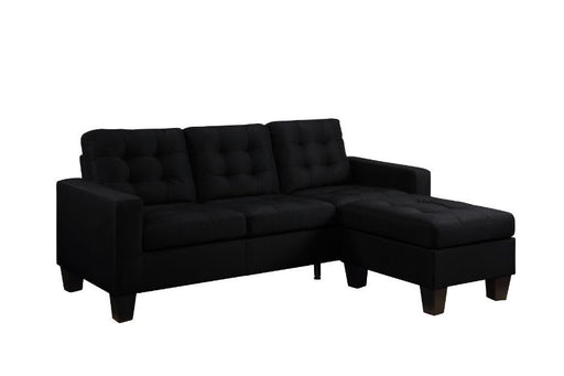 Acme Furniture - Earsom Sofa & Ottoman in Black - 56660 - GreatFurnitureDeal