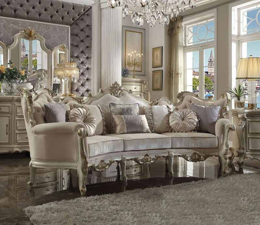 Acme Furniture - Picardy Fabric & Antique Pearl Sofa - 56880 - GreatFurnitureDeal
