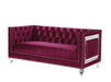 Acme Furniture - Heibero 2 Piece Living Room Set in Burgundy - 56895-96 - GreatFurnitureDeal