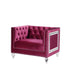 Acme Furniture - Heibero Chair in Burgundy - 56897 - GreatFurnitureDeal