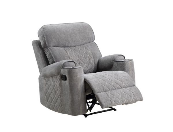 Acme Furniture - Aulada Aulada Glider Recliner in Gray - 56902