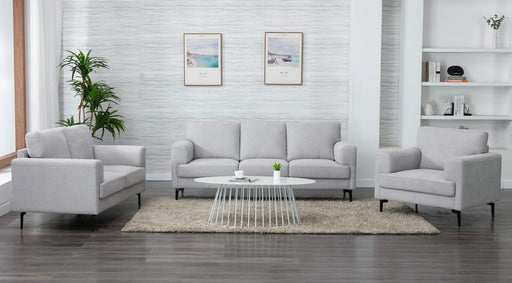 Acme Furniture - Kyrene 3 Piece Living Room Set in Light Gray - 56925-26-27 - GreatFurnitureDeal