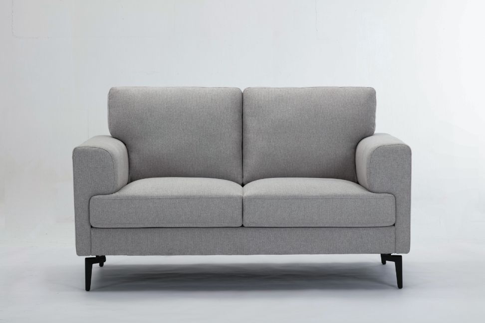 Acme Furniture - Kyrene Loveseat in Light Gray - 56926 - GreatFurnitureDeal