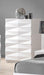 J&M Furniture - Verona White Lacquer 3 Piece Eastern King Platform Bedroom Set - 17688-K-3SET - GreatFurnitureDeal