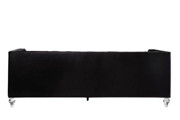 Acme Furniture - Heibero 3 Piece Living Room Set in Black - 56995-96-97