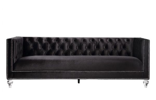 Acme Furniture - Heibero 2 Piece Living Room Set in Black - 56995-96 - GreatFurnitureDeal