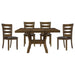 Homelegance - Darla 5 Piece Dining Room Set in Brown - 5712-54*5-5SET - GreatFurnitureDeal