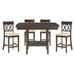 Homelegance - Balin 5 Piece Table Set in Dark Brown - 5716-36*5S2 - GreatFurnitureDeal