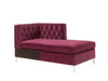 Acme Furniture - Jaszira Chaise in Burgundy - 57333 - GreatFurnitureDeal