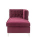 Acme Furniture - Jaszira Chaise in Burgundy - 57333 - GreatFurnitureDeal