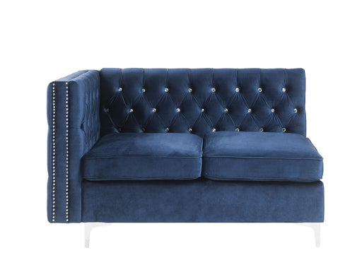 Acme Furniture - Jaszira Armless Loveseat w-2 Pillows in Blue - 57341 - GreatFurnitureDeal